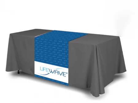 write a description for LifewaveTable Runner 36" x 72" for a table 6 feet