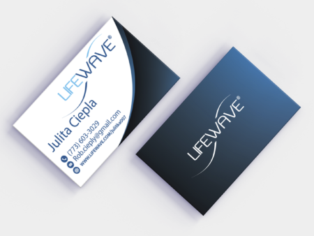 Lifewave 16pt business cards design