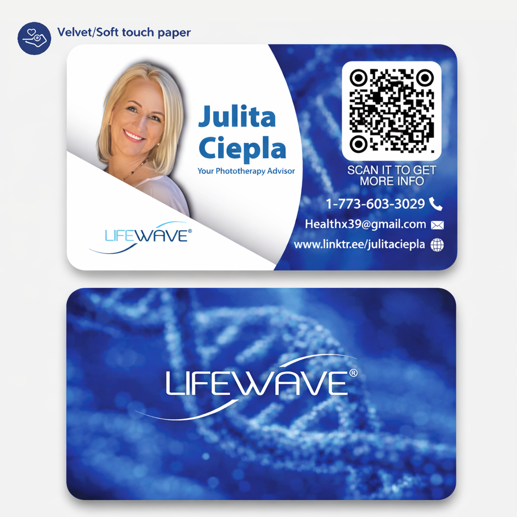 Lifewave Velvet SofTouch business cards