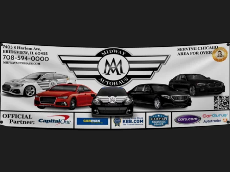 vinyl banner for midway autohaus