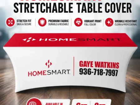 homesmart stretchable personalized table cover