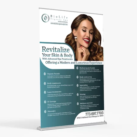 roll up banner 47x92 inches