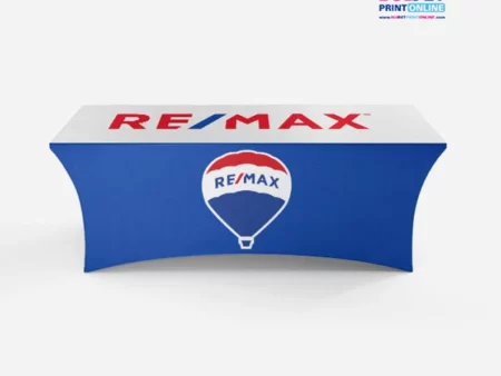 Blue Remax Table Cover 6 feet