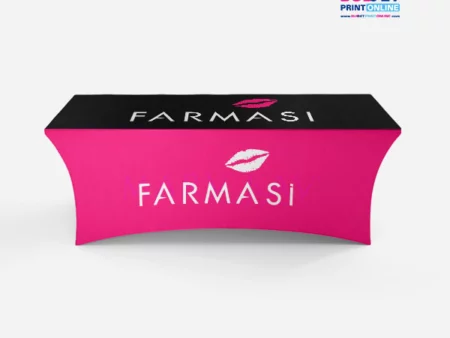 Farmasi Black and Pink Table Cover