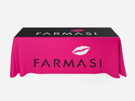 Farmasi Table Cover black and pink