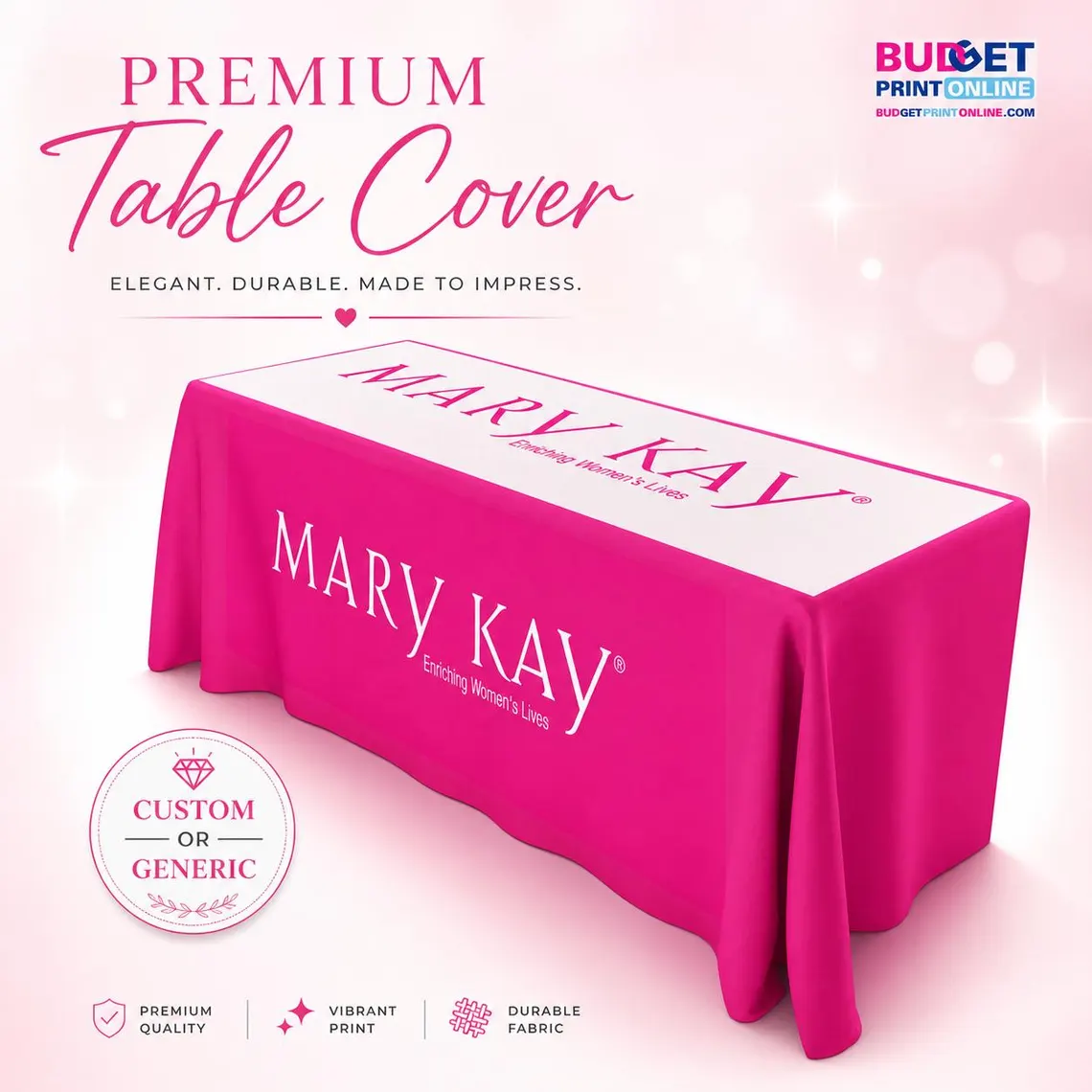 Mary Kay Table Cover 6 feet